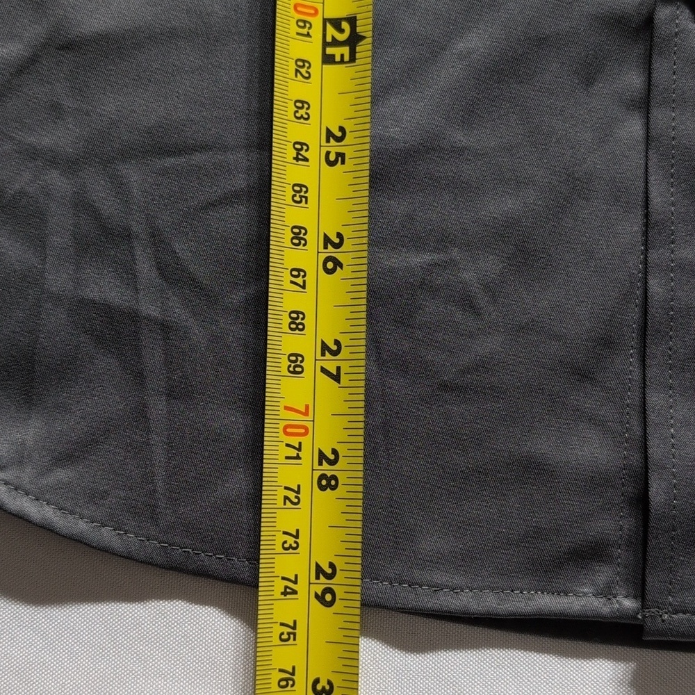 Flex Men's Luxury Collection Long Sleeve Button Up Shirt Gray Soft Fabric Size M - Picture 5 of 8